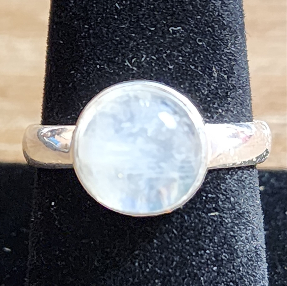 Moonstone and Sterling Silver Ring
